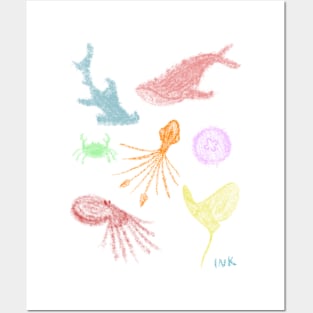 Sea Critters Posters and Art